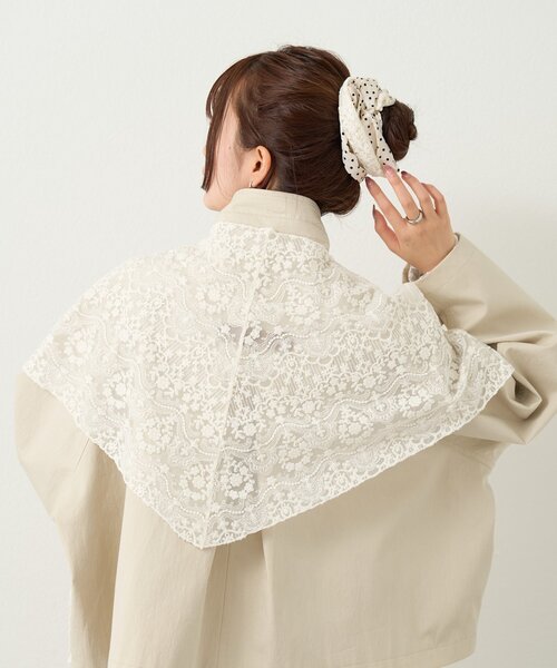 mystic（ミスティック）の「マルチレーススカーフ（マフラー・レディース・アイボリー・ONE SIZE）」の2枚目の写真