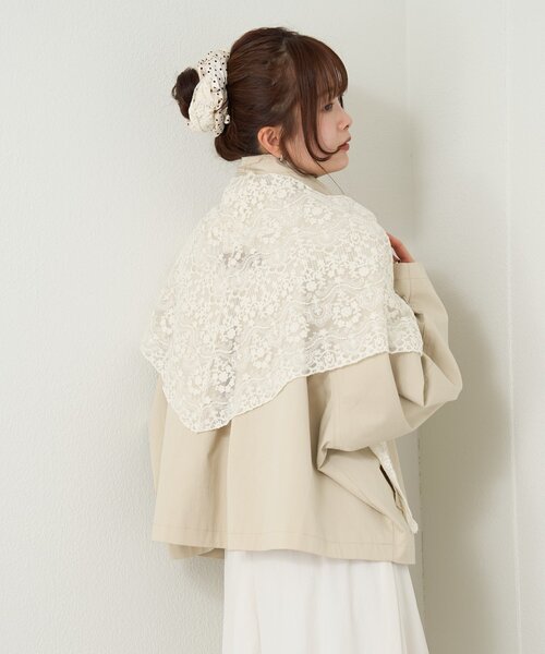 mystic（ミスティック）の「マルチレーススカーフ（マフラー・レディース・アイボリー・ONE SIZE）」の6枚目の写真