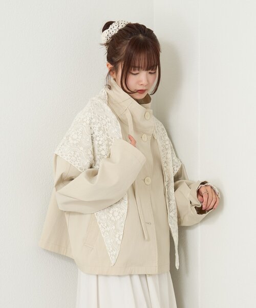 mystic（ミスティック）の「マルチレーススカーフ（マフラー・レディース・アイボリー・ONE SIZE）」の7枚目の写真