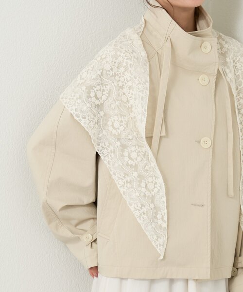 mystic（ミスティック）の「マルチレーススカーフ（マフラー・レディース・アイボリー・ONE SIZE）」の8枚目の写真