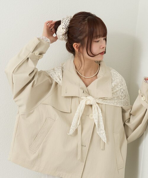 mystic（ミスティック）の「マルチレーススカーフ（マフラー・レディース・アイボリー・ONE SIZE）」の9枚目の写真