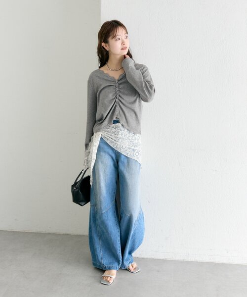 mystic(ミスティック)の「【ロングシーズンアイテム◎】マルチレーススカーフ(バンダナ/スカーフ・レディース・アイボリー・ONE SIZE)」の20枚目の写真