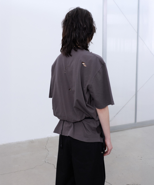 LCDC TM(エルシーディーシーティーエム)の「DISTRESSED OVERSIZED T-SHIRT (GREY)(Tシャツ/カットソー・レディース・その他・OS)」の7枚目の写真