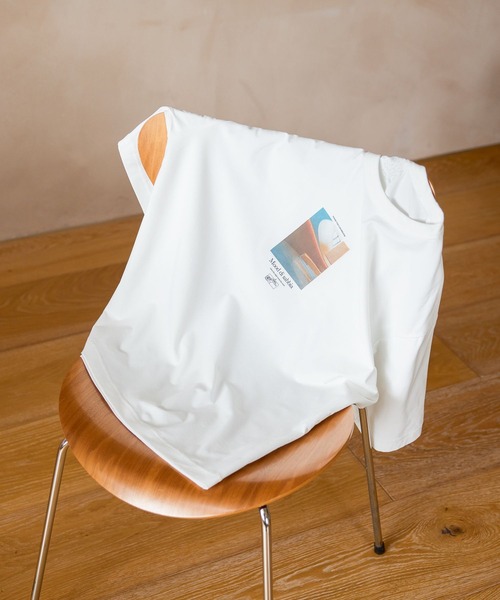 GLOBAL WORK（グローバルワーク）の「サラサラ快適DRYプリントTシャツ/636407（Tシャツ/カットソー・メンズ・ブラック/チャコールグレー/ホワイト系3/ホワイト系4/ホワイト系5/ホワイト系6・SMALL/MEDIUM/LARGE/X-LARGE）」の2枚目の写真