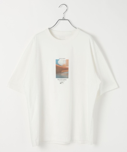 GLOBAL WORK（グローバルワーク）の「サラサラ快適DRYプリントTシャツ/636407（Tシャツ/カットソー・メンズ・ブラック/チャコールグレー/ホワイト系3/ホワイト系4/ホワイト系5/ホワイト系6・SMALL/MEDIUM/LARGE/X-LARGE）」の13枚目の写真