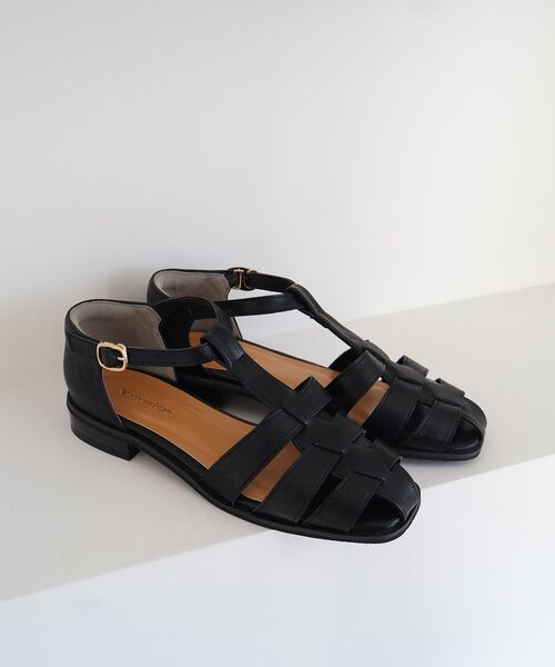 le.coeur blanc（ルクールブラン）の「le.coeur blancグルカサンダル（サンダル・レディース・ブラック/グレイッシュベージュ・38/37）」の6枚目の写真