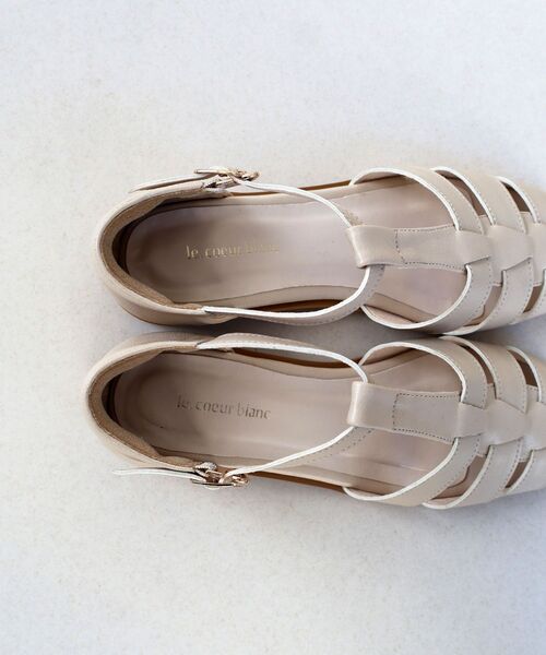 le.coeur blanc（ルクールブラン）の「le.coeur blancグルカサンダル（サンダル・レディース・ブラック/グレイッシュベージュ・38/37）」の10枚目の写真