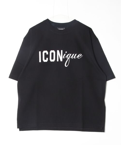 DSQUARED2(ディースクエアード)の「ICONIQUE Loose Fit T-Shirt/0261(Tシャツ/カットソー・メンズ・ブラック/ホワイト・XL/M/S/L)」の2枚目の写真