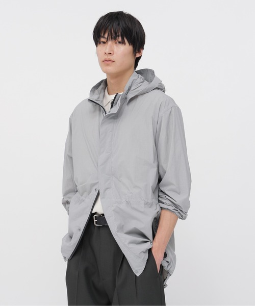 MARGARET HOWELL（マーガレットハウエル）の「RECYCLED NYLON LIGHTWEIGHT POP（ナイロンジャケット・メンズ・グレー/ブラック・LARGE/MEDIUM/X-LARGE）」の11枚目の写真
