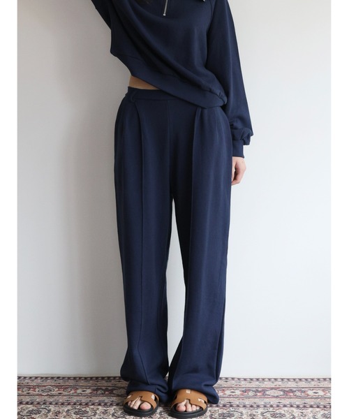 NOWNS(ナウンス)の「Louis | Sweat line pants(スウェットパンツ・レディース・グレー/ネイビー・FREE/1/2)」の1枚目の写真