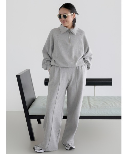 NOWNS(ナウンス)の「Louis | Sweat line pants(スウェットパンツ・レディース・グレー/ネイビー・FREE/1/2)」の11枚目の写真