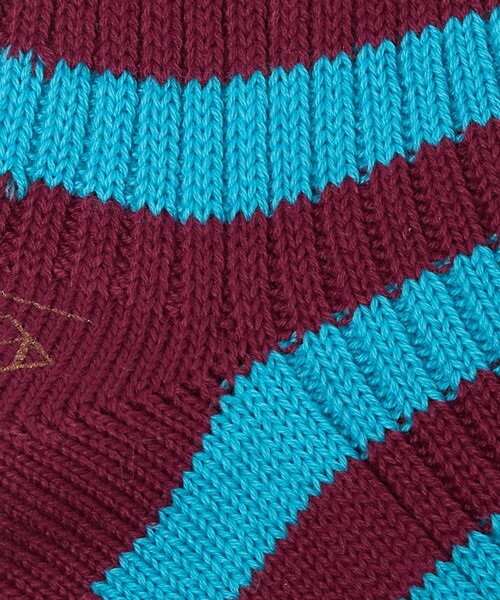 MARCOMONDE(マルコモンド)の「<MARCOMONDE>VENICE パターン ソックス(ソックス/靴下・レディース・ケリーグリーン/ワイン・FREE)」の3枚目の写真