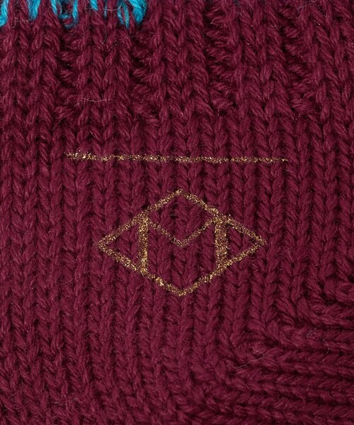 MARCOMONDE(マルコモンド)の「<MARCOMONDE>VENICE パターン ソックス(ソックス/靴下・レディース・ケリーグリーン/ワイン・FREE)」の4枚目の写真