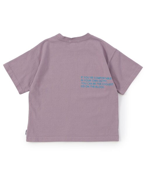 F.O.KIDS(エフオーキッズ)の「BRUH OVER DYE PRINT Tee(Tシャツ/カットソー・キッズ・チャコール/パープル/オリーブ・100/110/120/130/140/150/160)」の6枚目の写真