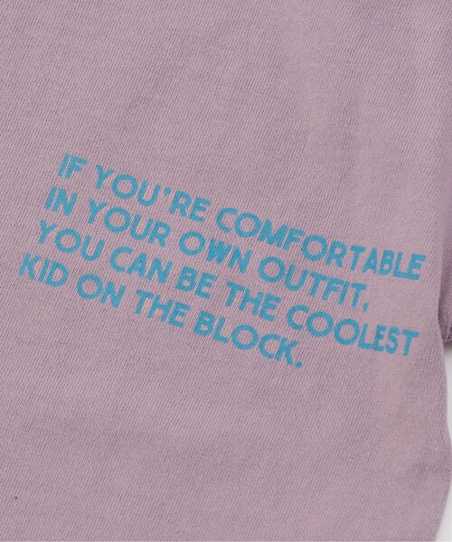 F.O.KIDS(エフオーキッズ)の「BRUH OVER DYE PRINT Tee(Tシャツ/カットソー・キッズ・チャコール/パープル/オリーブ・100/110/120/130/140/150/160)」の12枚目の写真