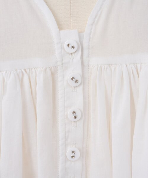 BEARDSLEY(ビアズリー)の「たっぷりギャザーVネックブラウス(シャツ/ブラウス・レディース・ダークグレー/ブラウン/ホワイト・FREE)」の20枚目の写真