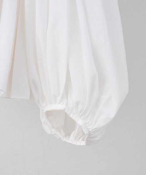 BEARDSLEY(ビアズリー)の「たっぷりギャザーVネックブラウス(シャツ/ブラウス・レディース・ダークグレー/ブラウン/ホワイト・FREE)」の21枚目の写真