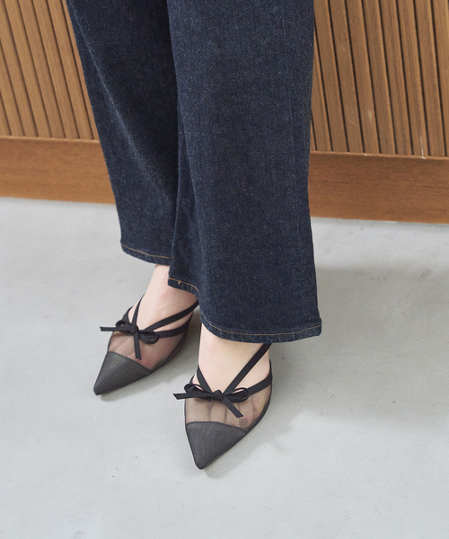 LE TALON(ルタロン)の「《追加》3.5cmシアーリボンミュール(パンプス・レディース・ブラウン/ベージュ・X-LARGE/LARGE/MEDIUM/SMALL/X-SMALL)」の9枚目の写真