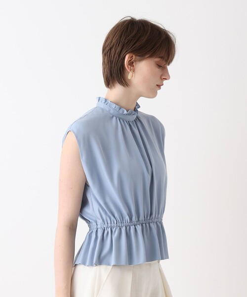 allureville(アルアバイル)の「ペプラムヘムフレンチブラウス(シャツ/ブラウス・レディース・サックスブルー/ブラック/ホワイト・2)」の12枚目の写真