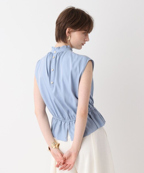 allureville(アルアバイル)の「ペプラムヘムフレンチブラウス(シャツ/ブラウス・レディース・サックスブルー/ブラック/ホワイト・2)」の13枚目の写真