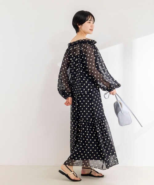 NOLLEY’S Sophi（ノーリーズソフィ）の「《セットアップ対応》ラメカットジャガードオフショルブラウス（シャツ/ブラウス・レディース・ブラック系その他/ホワイト系その他2・38）」の19枚目の写真