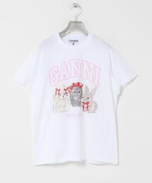 GANNI | GANNI　JERSEY CUTE ANIMALS(Tシャツ/カットソー)