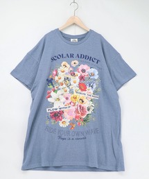 ScoLar | 161650:ポジティブ花コラージュ柄チュニック(チュニック)