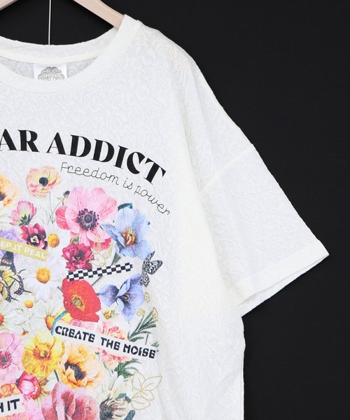 ScoLar（スカラー）の「161650：ポジティブ花コラージュ柄チュニック（チュニック・レディース・ブルー/チャコールグレー/オフホワイト・M）」の10枚目の写真