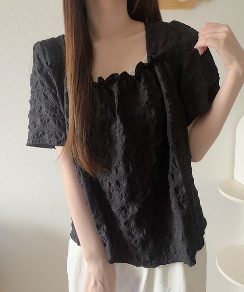 Nana（ナナ）の「シャーリングスクエアネックブラウス（シャツ/ブラウス・レディース・ホワイト・FREE）」の20枚目の写真
