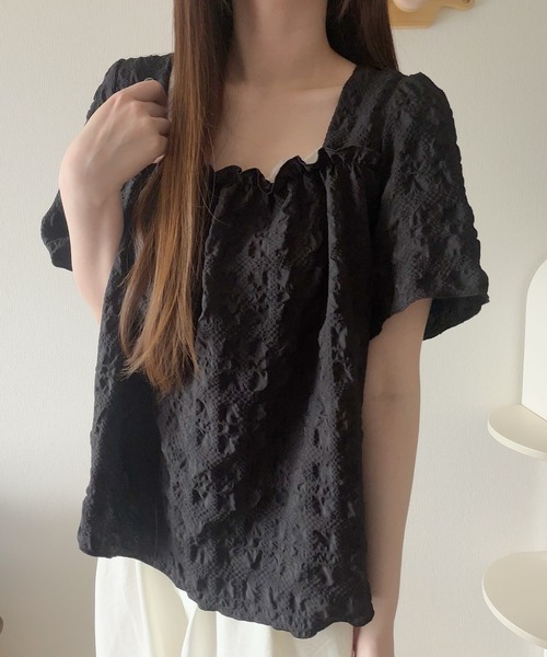 Nana（ナナ）の「シャーリングスクエアネックブラウス（シャツ/ブラウス・レディース・ホワイト・FREE）」の21枚目の写真