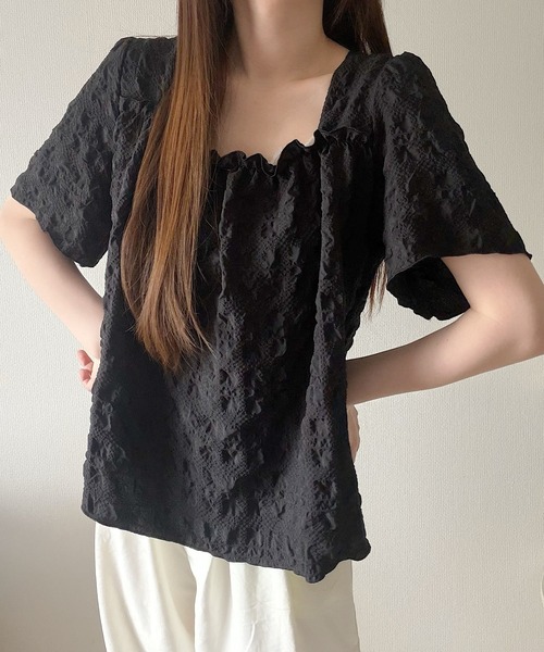 Nana（ナナ）の「シャーリングスクエアネックブラウス（シャツ/ブラウス・レディース・ホワイト・FREE）」の18枚目の写真