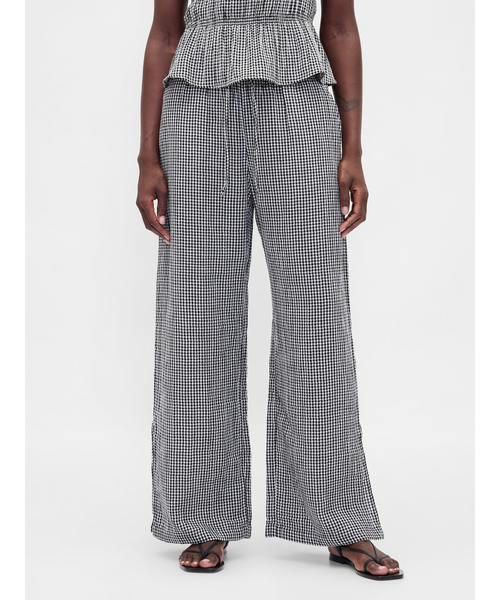 GAP(ギャップ)の「コットンガーゼ イージーウエスト スプリットヘム パンツ(その他パンツ・レディース・ブラック系その他/ブラック・S/M/L/XS/XXS)」の9枚目の写真