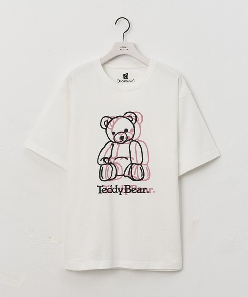 COLONY 2139(コロニートゥーワンスリーナイン)の「ConVenir/ラインテディベアTEE(Tシャツ/カットソー・メンズ・ホワイト/ブラック・LARGE/MEDIUM/SMALL)」の2枚目の写真