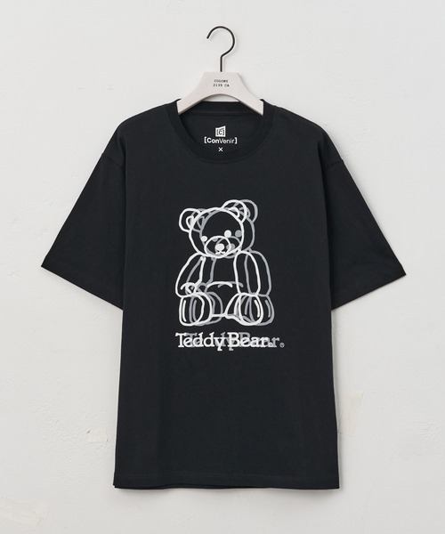 COLONY 2139(コロニートゥーワンスリーナイン)の「ConVenir/ラインテディベアTEE(Tシャツ/カットソー・メンズ・ホワイト/ブラック・LARGE/MEDIUM/SMALL)」の1枚目の写真