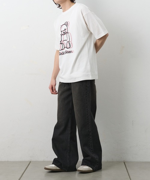 COLONY 2139(コロニートゥーワンスリーナイン)の「ConVenir/ラインテディベアTEE(Tシャツ/カットソー・メンズ・ホワイト/ブラック・LARGE/MEDIUM/SMALL)」の14枚目の写真