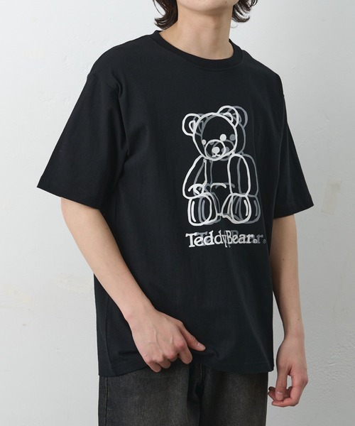COLONY 2139(コロニートゥーワンスリーナイン)の「ConVenir/ラインテディベアTEE(Tシャツ/カットソー・メンズ・ホワイト/ブラック・LARGE/MEDIUM/SMALL)」の18枚目の写真