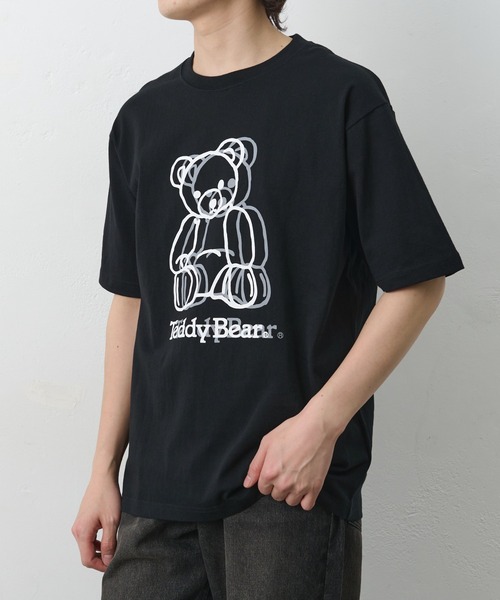 COLONY 2139(コロニートゥーワンスリーナイン)の「ConVenir/ラインテディベアTEE(Tシャツ/カットソー・メンズ・ホワイト/ブラック・LARGE/MEDIUM/SMALL)」の16枚目の写真