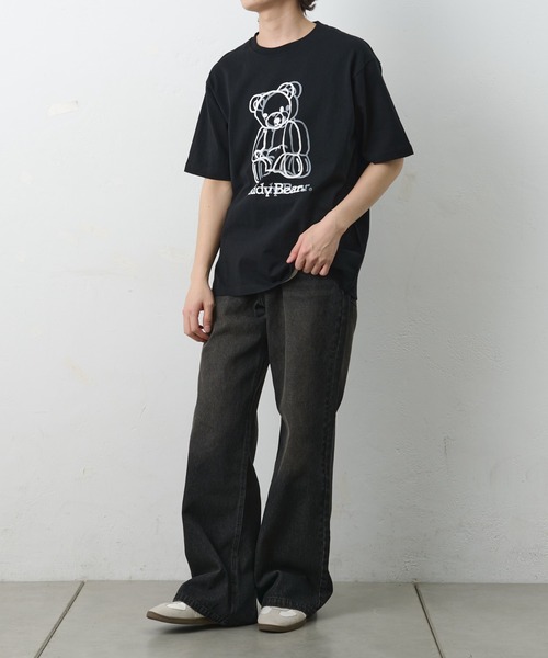 COLONY 2139(コロニートゥーワンスリーナイン)の「ConVenir/ラインテディベアTEE(Tシャツ/カットソー・メンズ・ホワイト/ブラック・LARGE/MEDIUM/SMALL)」の8枚目の写真
