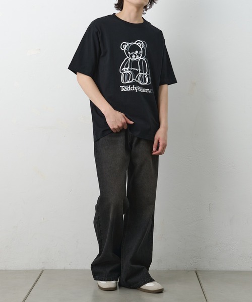 COLONY 2139(コロニートゥーワンスリーナイン)の「ConVenir/ラインテディベアTEE(Tシャツ/カットソー・メンズ・ホワイト/ブラック・LARGE/MEDIUM/SMALL)」の10枚目の写真