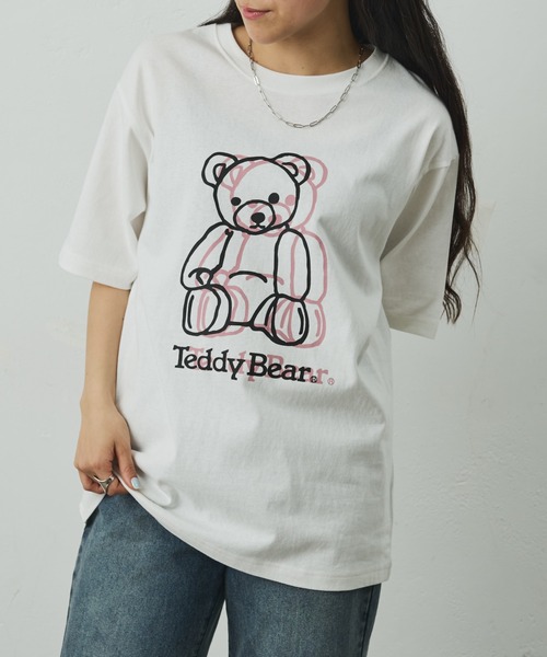COLONY 2139(コロニートゥーワンスリーナイン)の「ConVenir/ラインテディベアTEE(Tシャツ/カットソー・メンズ・ホワイト/ブラック・LARGE/MEDIUM/SMALL)」の21枚目の写真