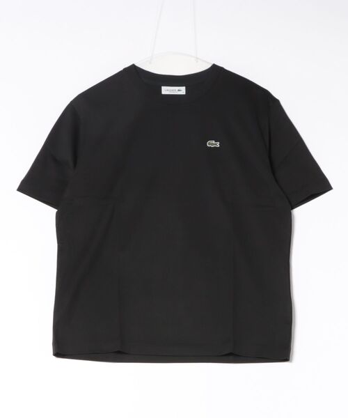 LOGEMENT DE CLAIRE(ロジュモンドクレール)の「【LACOSTE/ラコステ】クルーネックコットンTシャツ(Tシャツ/カットソー・レディース・ホワイト/ブラック・FREE)」の2枚目の写真
