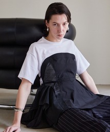 MAISON SPECIAL(���]���X�y�V����)�́yPRE-ORDER�zMesh Docking T-Shirt/���b�V���h�b�L���OT�V���c(T�V���c/�J�b�g�\�[)