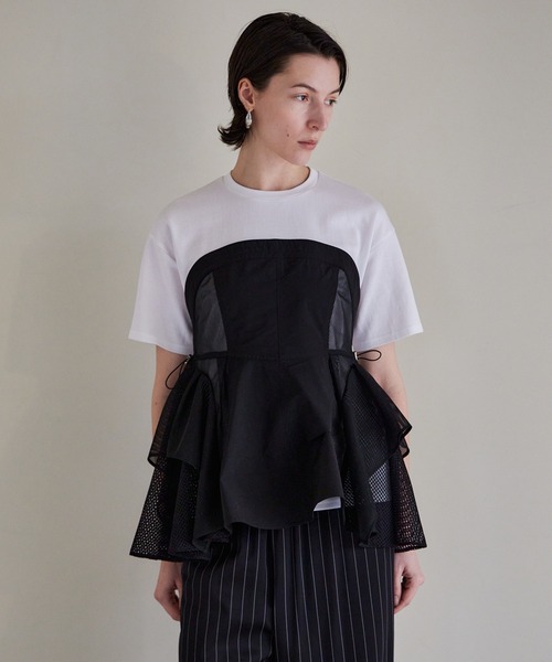 PRE-ORDER】Mesh Docking T-Shirt/メッシュドッキングTシャツ（Tシャツ