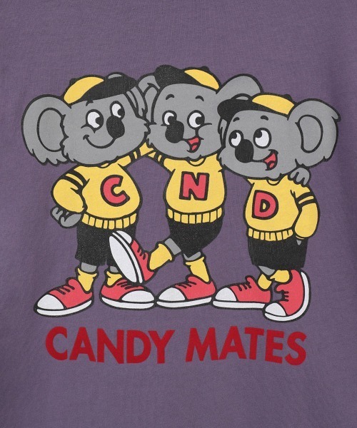 Candy Stripper(キャンディストリッパー)の「CANDY MATES BIG Tシャツ(Tシャツ/カットソー・レディース・ブラック/オフホワイト/パープル・FREE)」の8枚目の写真