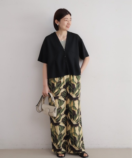 NOMBRE IMPAIR(ノンブルアンペール)の「【予約】ランダムシアーJQ Vネックショートカーデ(Tシャツ/カットソー・レディース・グレー/ブラック・FREE)」の9枚目の写真