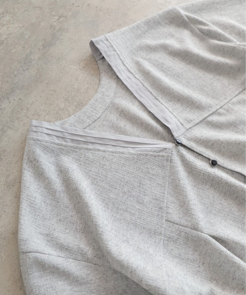 NOMBRE IMPAIR(ノンブルアンペール)の「【予約】ランダムシアーJQ Vネックショートカーデ(Tシャツ/カットソー・レディース・グレー/ブラック・FREE)」の17枚目の写真