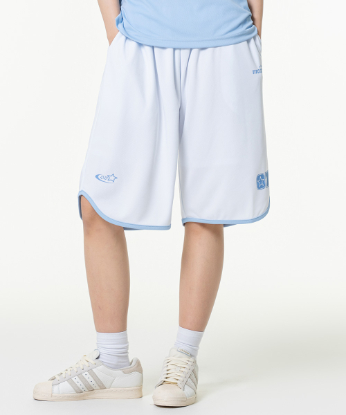 MOZMOZ（モズモズ）の「パステルエアメッシュジャージショーツブルー（スウェットパンツ・レディース・その他・L/S）」の6枚目の写真
