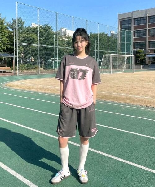 MOZMOZ（モズモズ）の「パステルエアメッシュジャージショーツブルー（スウェットパンツ・レディース・その他・L/S）」の7枚目の写真