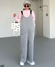 ボンディングサロペットパンツ