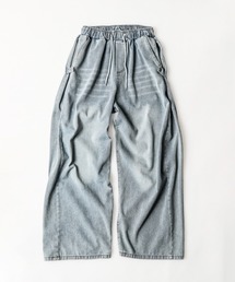 2D7 VINTAGE WASH EASY DENIM WIDE PANTS